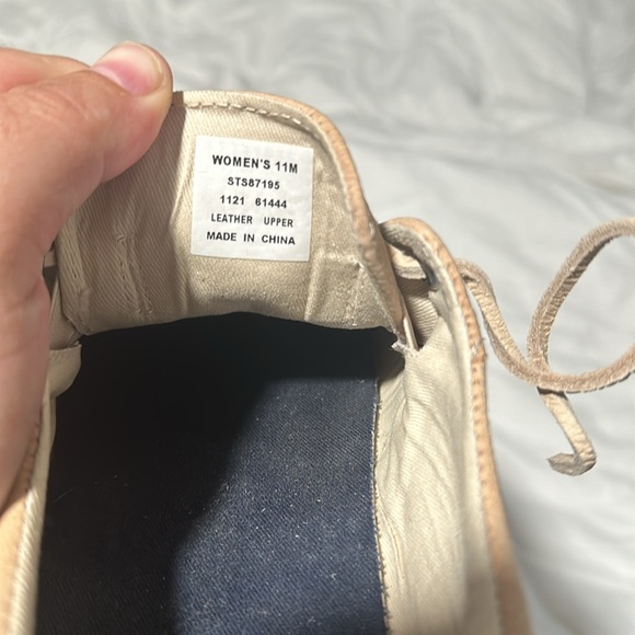 Sperry Tan Crest Vibe Leather Sneaker Sz 11 - Picture 5 of 5